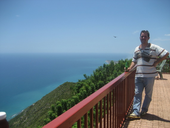 The balcony at the visitors centre