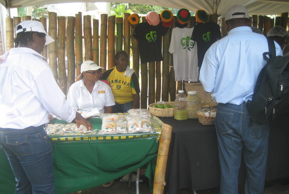 Vendors in the craft village