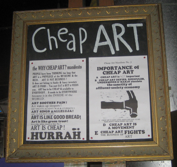 The Why Cheap Art manifesto