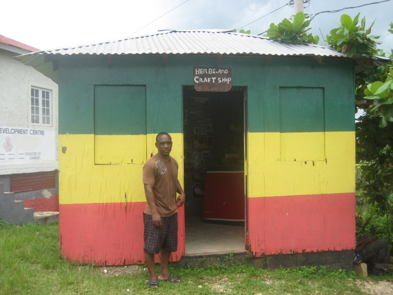 Gift shop in Accompong