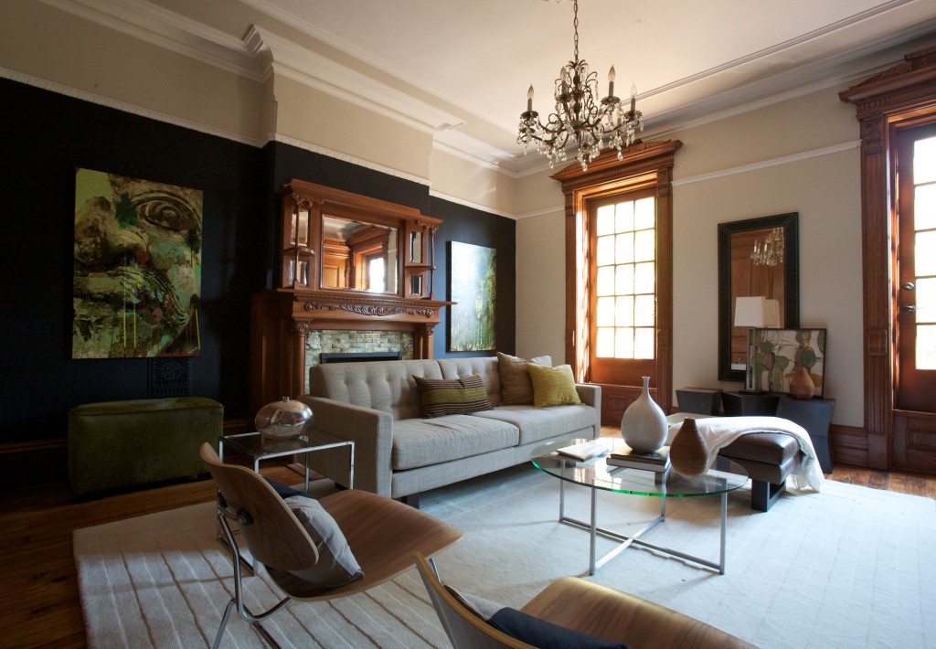 AnishkaClarkeDesigns4 Casual living space in Brooklyn brownstone townhouse
