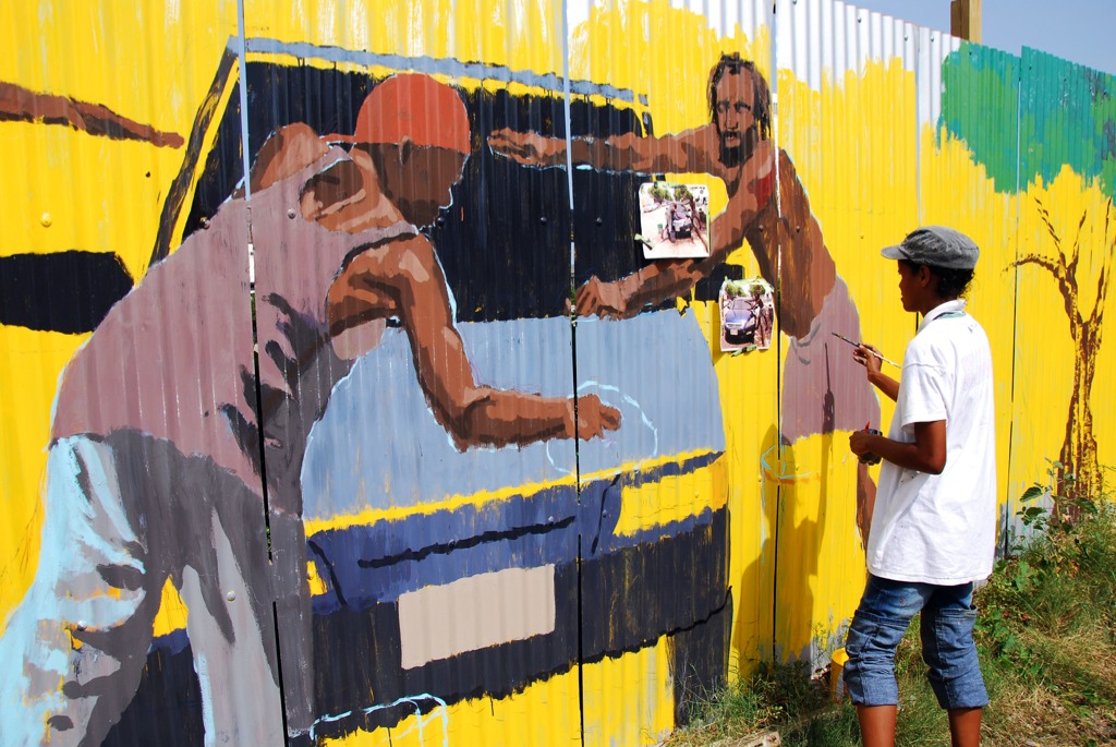 Studio 174 artists DigicelMural6