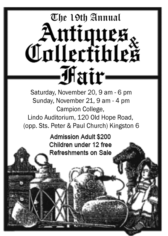 Antiques Fair letter sized flyer