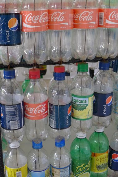Plastic bottles...
