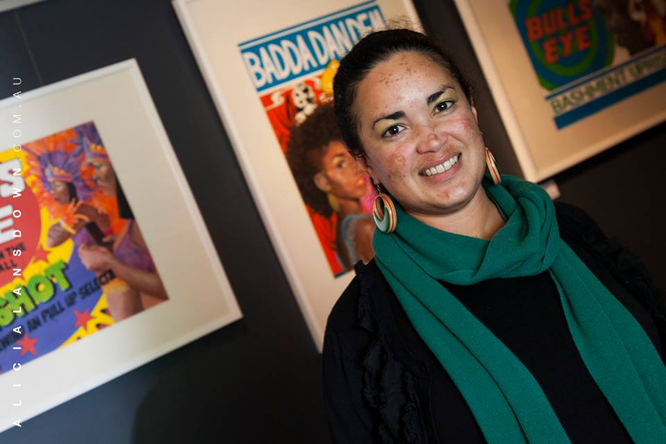 Robin Clare at opening night of Dancing Words (photograph by Alicia Landsdown)