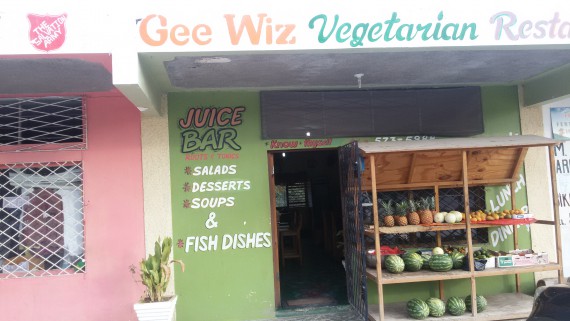 Gee Whiz Vegetarian Restaurant, Treasure Beach, Jamaica