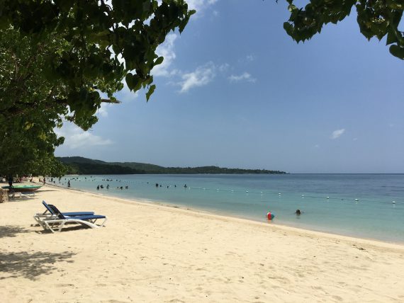 The beach in Bluefields, Jamaica